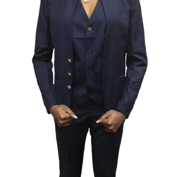 Ladies Blue Size M Business Suit - Picture 7 of 13